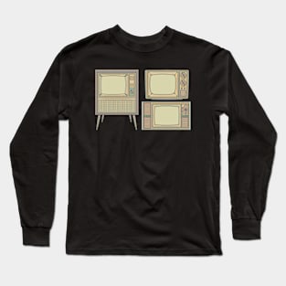 Yellow Classic Television Long Sleeve T-Shirt